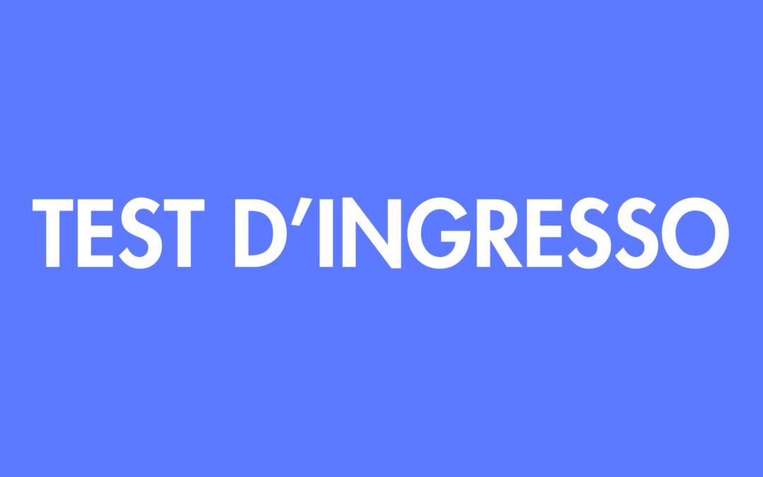 Test d’ingresso università